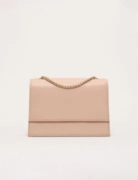 Leather Double Chain Clutch Bag Neutral female - Phase Eight - FashionsVida