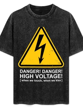 Electric Six - Danger T-Shirt summer top anime stuff valentines boutique clothes gifts for boyfriend Men's clothing - Aliexpress - FashionsVida