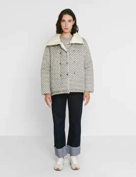 Abrigo acolchado de mujer reversible con cierre cruzado - Trucco - FashionsVida