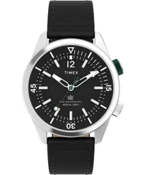Waterbury Traditional Mens Black Watch Twh6z3810 Leather - One Size