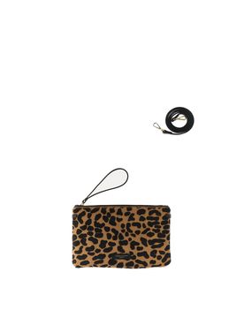 Pochette in cavallino MARRONE CHIARO U