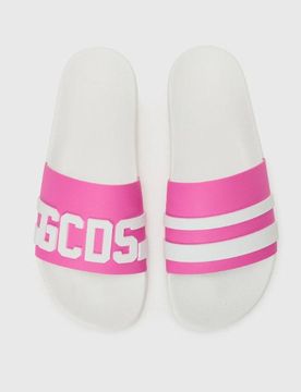GCDS CIABATTE SLIDERS LOGO CHAIN