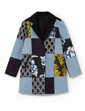 Veste bi-matière en jean´ BLACK 9/10 female - Desigual - FashionsVida