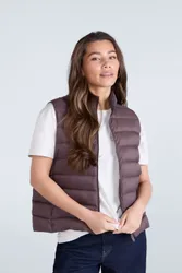 Light Cosi' Womens Padded Gilet Water Resistant Layering Jacket Purple Polyamide - Size 10 Uk