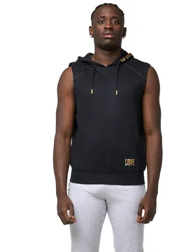 Sweat à Capuche New Gold Sleeveless Black / Gold XL - Leone1947 - FashionsVida