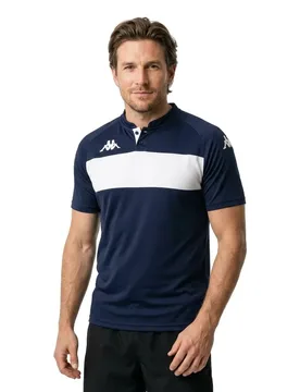 Polo à Manches Courtes Dalto Blue Marine / White L - Kappa - FashionsVida