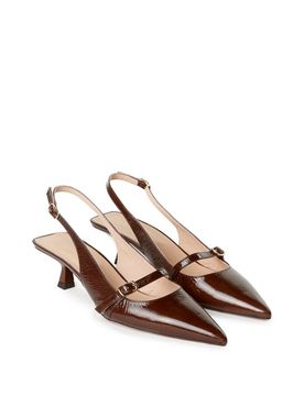 Slingback en cuir Charlotte