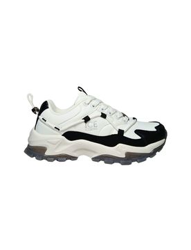 Scarpe Adulto unisex Sneakers sportiva. Tomaia in pelle, inserti in camoscio. Dettagli white/black