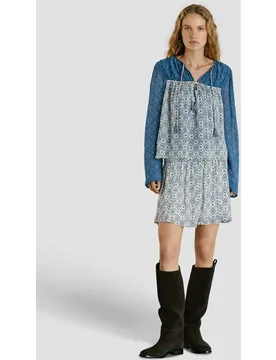 W11 - blusa de mujer fluida con estampado floral - Pepe Jeans - FashionsVida