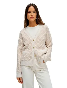 Cardigan 21011176 Light Beige M