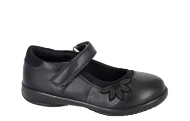 Kids Unisex Junior Girls Touch Fastening Shoes - Black - Size Uk 13 Kids
