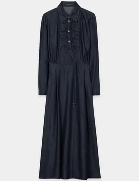 Denim-Maxi-Kleid female