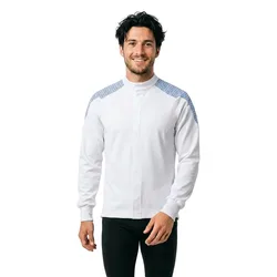 Veste Food & Care 20054 White / Azure Blue 5XL