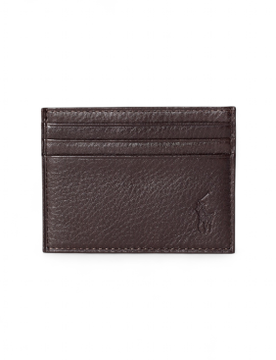 Unisex. 405913722001 Tarjetero de piel granulada (OSFA), Casual, Clásico