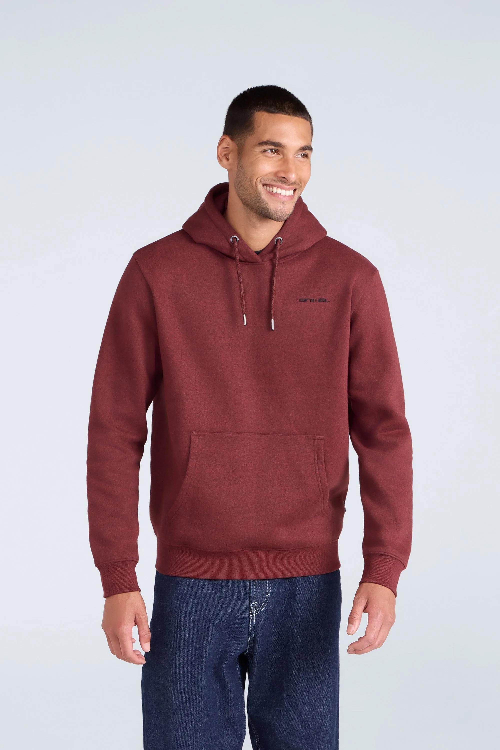 Nick Mens Heavyweight Hoodie - Red - Animal - FashionsVida