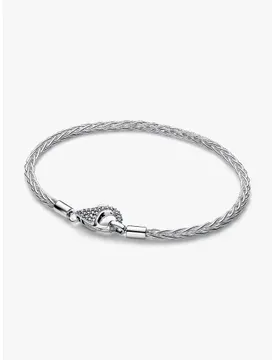 Bracciale Maglia Coda di Volpe con Chiusura Pavè 594462C01