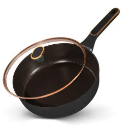 STONELINE Schmorpfanne 28 cm Roségold mit Deckel