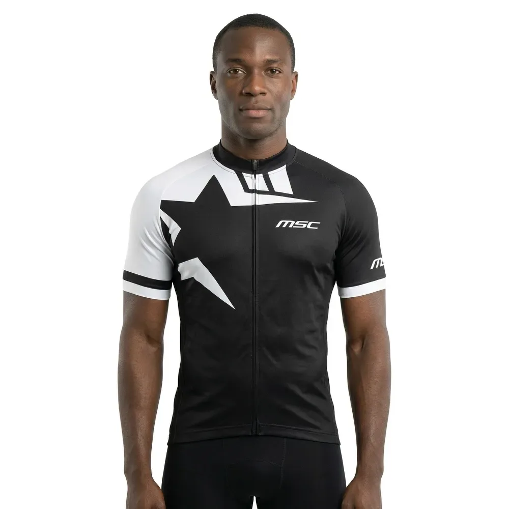Maglia A Maniche Corte X Race Black / White - MSC - FashionsVida