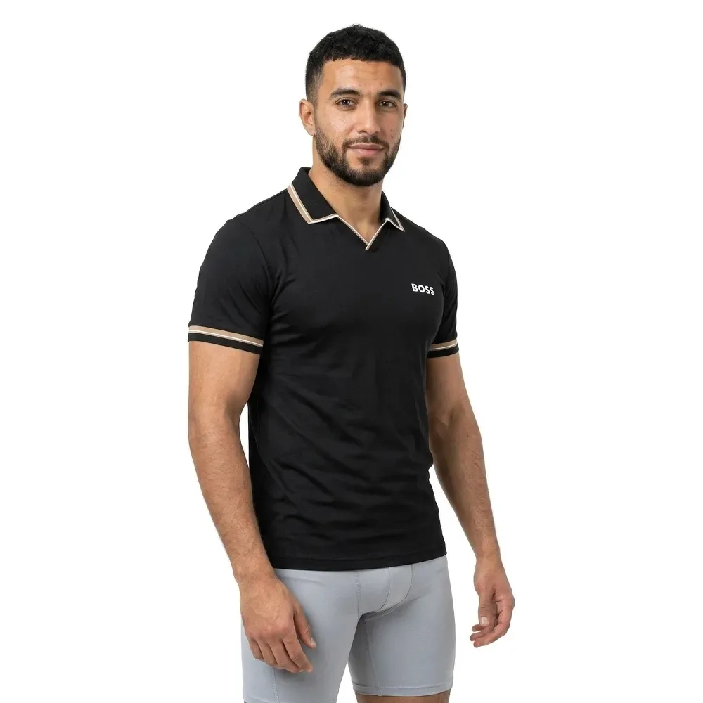 Polo A Maniche Corte Toc Serve 2 10276625 Black M - BOSS - FashionsVida