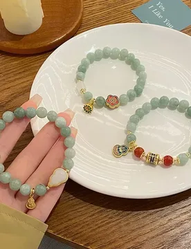 Lake Shadow Road Song~ Literary and retro ethnic style jade gourd pendant bracelet travel commemorative bracelet student - Aliexpress - FashionsVida