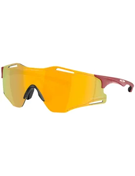 Sonnenbrille Cybr Zero Matte Iron Red Prizm 24K Rot - Oakley - FashionsVida