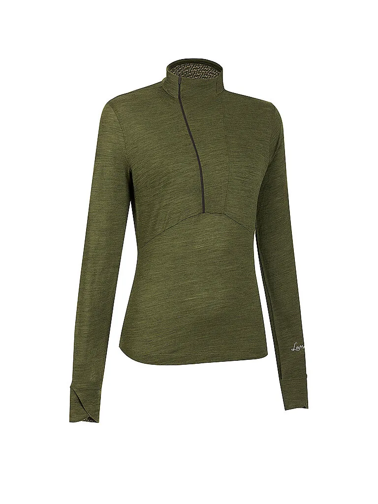 Zipshirt funcional Alexandra para mujer verde oscuro 36 - LaMunt - FashionsVida