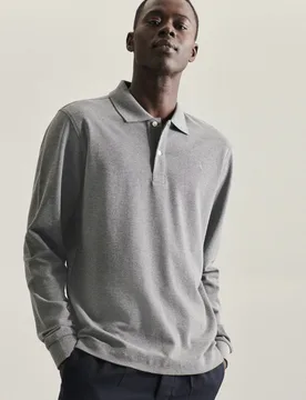 Slim Polo Uni Grau XXL - Seidensticker - FashionsVida