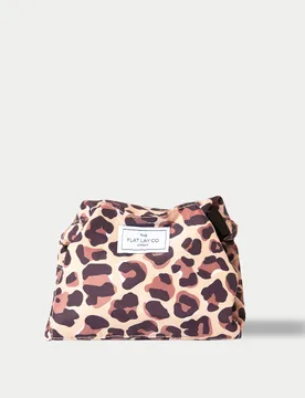 Drawstring Flat Lay Makeup Bag Soft Brown Mix female - The Flat Lay Co. - FashionsVida