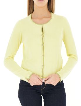 Cardigan con bottoni LIU JEANS GIALLO LIMONE M