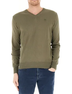 Maglione Scollo a V VERDE OLIVA XXL - North Sails - FashionsVida