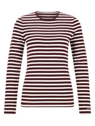 XXL SLIM STRIPED LS T-SHIRT female