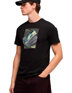 Graphic sneaker camiseta manga corta hombre Negro (XL) - Puma - FashionsVida