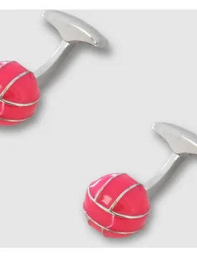 Gemelos metálicos con bola - Olimpo - FashionsVida