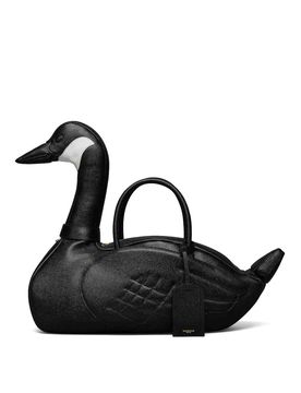 Borsa Goose In Pelle Grana Ciottolo