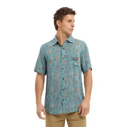 Chemise à Manches Courtes Sb Aloha Teal M