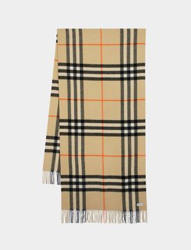 Burberry Giant Check Cashmere Scarf