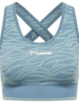 Top De Sport Mt Saga Seamless North Atlantic / Blue Surf Melange XS - Hummel - FashionsVida