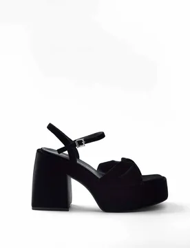 Sandalias de tacón de mujer con plataforma XL y tacón cuadrado - Mim - FashionsVida