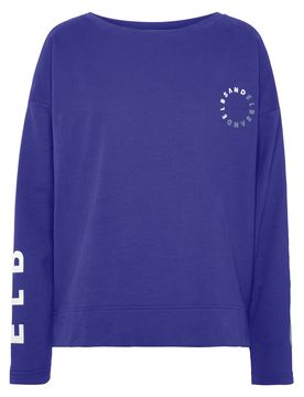 Elbsand Sudadera añil / blanco