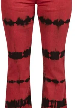 Rock Jeans - Grace (Boot-Cut) - W27L30 bis W30L30 - für Damen - Größe W27L32 - schwarz/rot - Frauen - female - Rock Rebel by EMP - FashionsVida