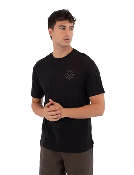 T-shirt à Manches Courtes Printing Press Evy Black L