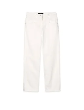 Jeans Coupe Droite crème 38 - Luisa Cerano - FashionsVida