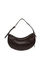 Consuelo' Leather Grab Bag - Dark Brown - Size: One Size
