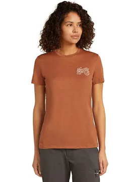 Camiseta Mujer W Mer 150 Tech Lite SS Tee Adventure Rid - Icebreaker - FashionsVida