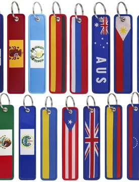 National Flags of Various Countries Keychain for Motorcycles Cars Key Fobs Key Tag Embroidery Key Ring for Men Women Accessories - Aliexpress - FashionsVida