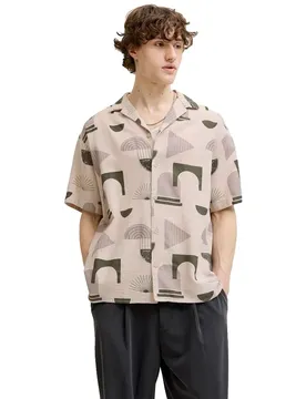 Chemise à Manches Courtes Abstract Print Moonbeam M