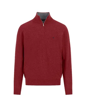 Fynch-Hatton Pull Troyer rouge XL - Fynch-Hatton - FashionsVida