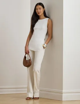 Top de mujer asimétrico sin mangas - Lauren Ralph Lauren - FashionsVida