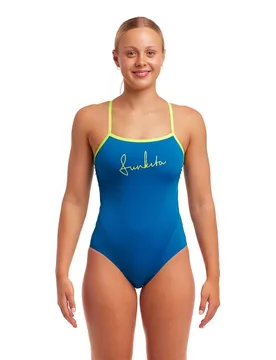Single Strap Swimsuit Glacier Glam AUS 12 Women - Funkita - FashionsVida