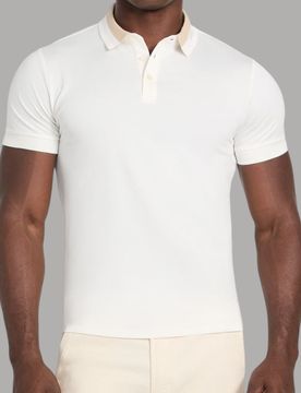 Polo Uomo Slim Fit con Logo e Colletto a Coste